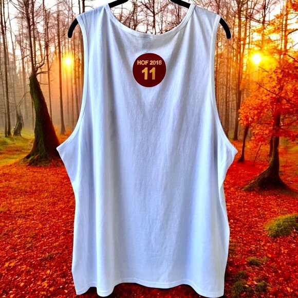 Denver Broncos White Tank Top 11 HOF 2018 by District Concert Tee Mens XL - Picture 2 of 9